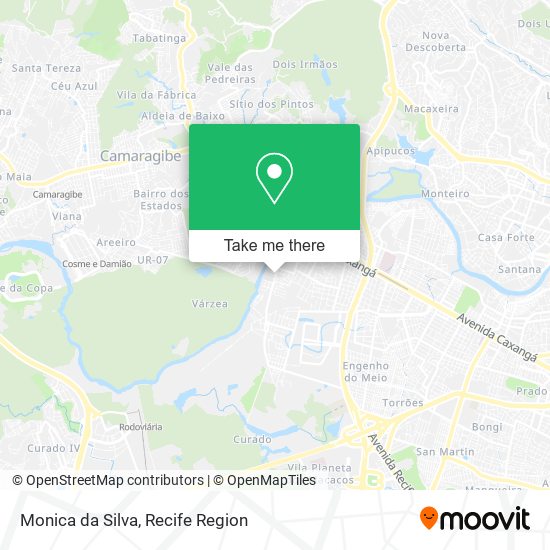 Mapa Monica da Silva