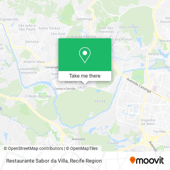 Mapa Restaurante Sabor da Villa