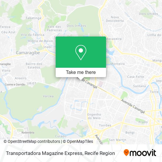 Transportadora Magazine Express map