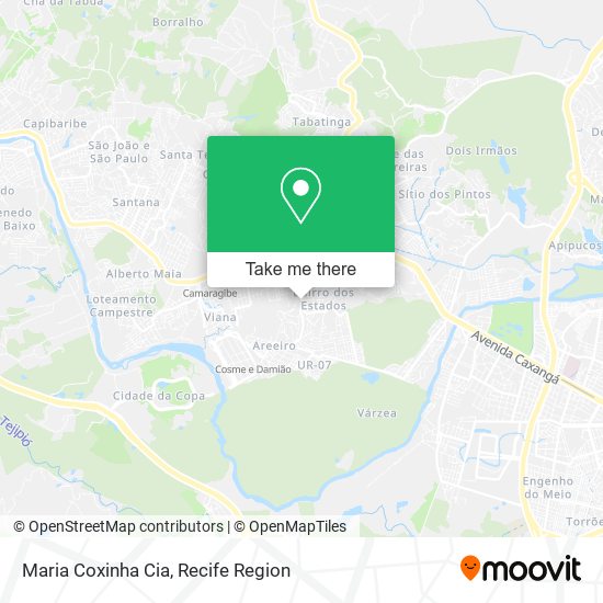 Maria Coxinha Cia map