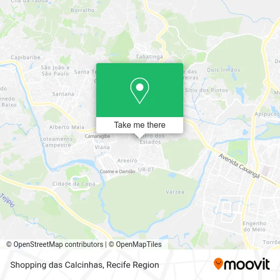 Shopping das Calcinhas map