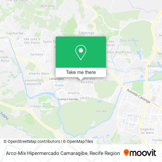 Arco-Mix Hipermercado Camaragibe map