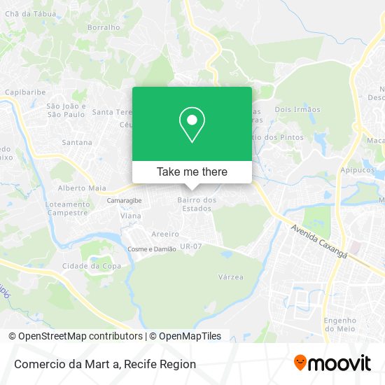 Comercio da Mart a map