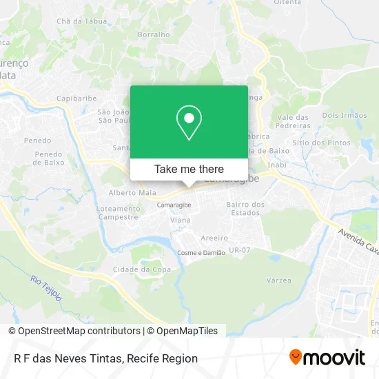 R F das Neves Tintas map