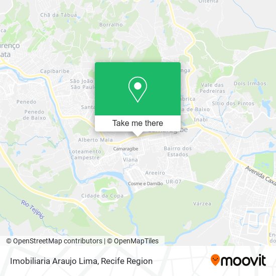 Mapa Imobiliaria Araujo Lima