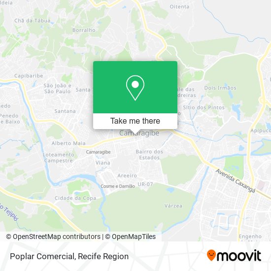 Mapa Poplar Comercial