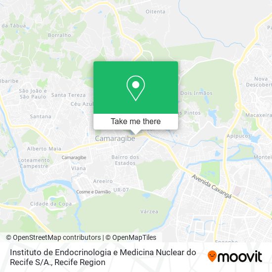 Instituto de Endocrinologia e Medicina Nuclear do Recife S / A. map