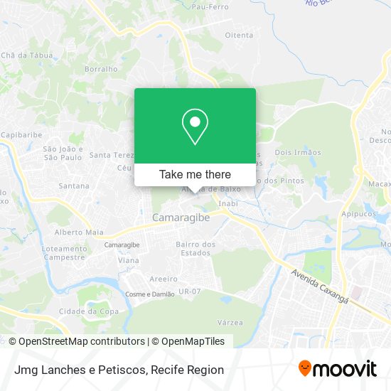 Jmg Lanches e Petiscos map
