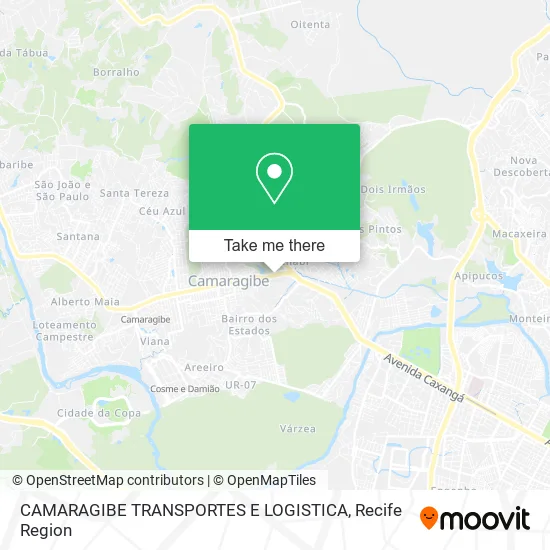 CAMARAGIBE TRANSPORTES E LOGISTICA map