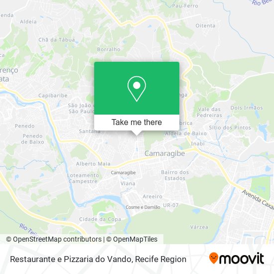 Restaurante e Pizzaria do Vando map