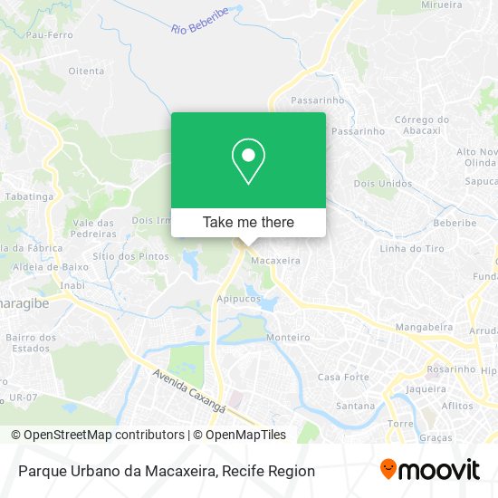 Parque Urbano da Macaxeira map