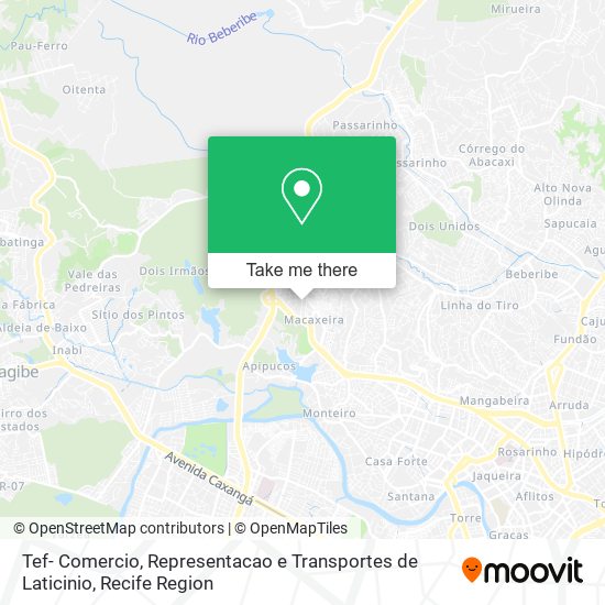 Tef- Comercio, Representacao e Transportes de Laticinio map