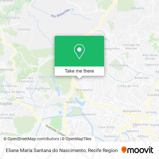 Eliane Maria Santana do Nascimento map