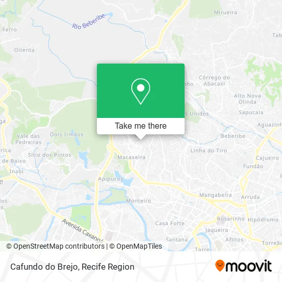 Cafundo do Brejo map