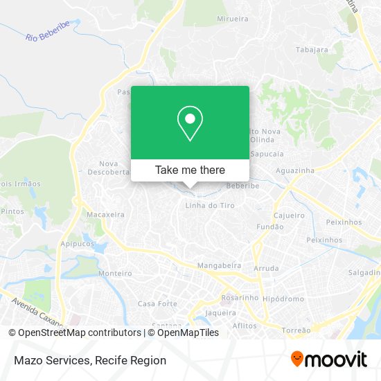 Mazo Services map