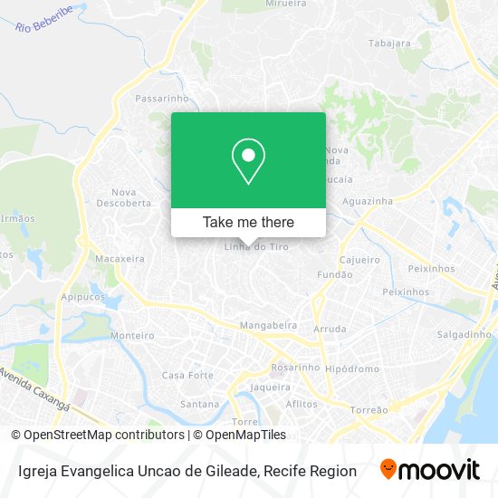 Mapa Igreja Evangelica Uncao de Gileade