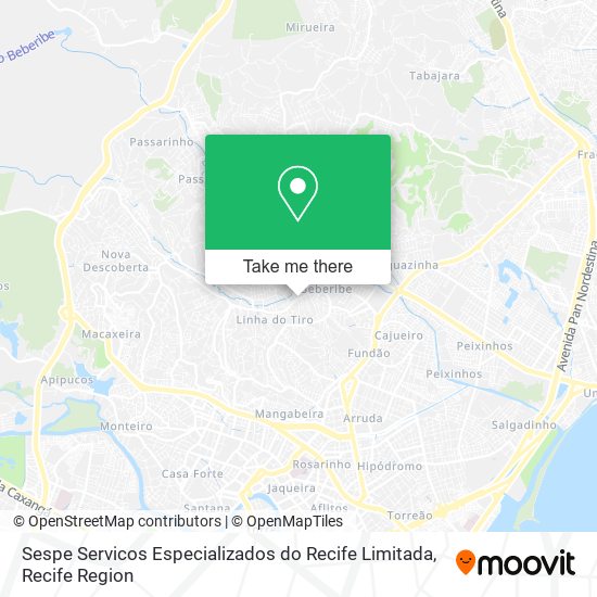 Sespe Servicos Especializados do Recife Limitada map