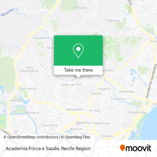 Academia Forca e Saude map