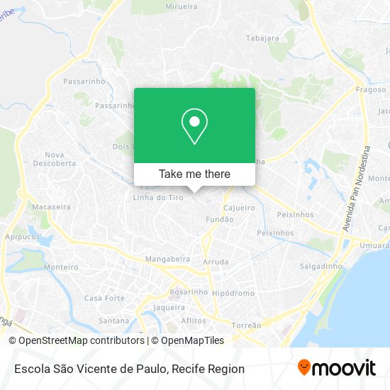 Mapa Escola São Vicente de Paulo