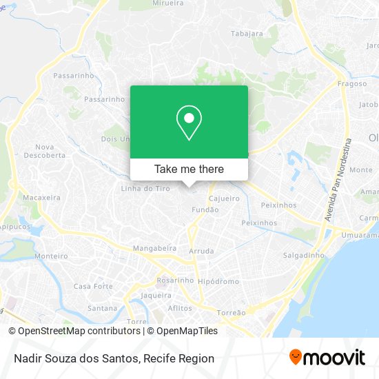 Nadir Souza dos Santos map