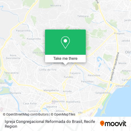 Mapa Igreja Congregacional Reformada do Brasil
