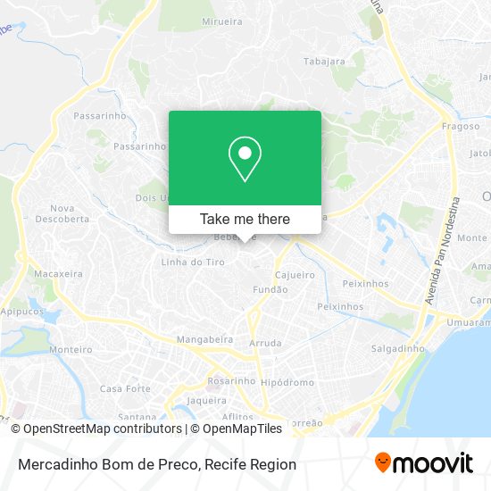 Mercadinho Bom de Preco map