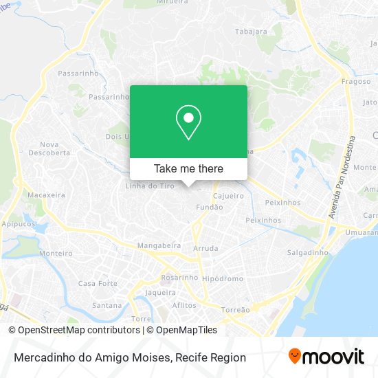 Mapa Mercadinho do Amigo Moises