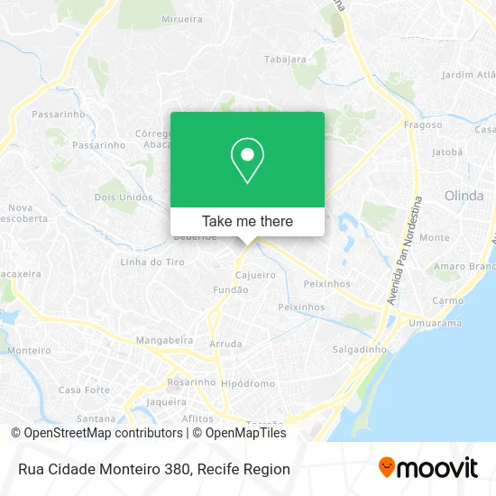 Rua Cidade Monteiro 380 map
