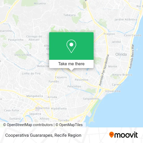 Cooperativa Guararapes map