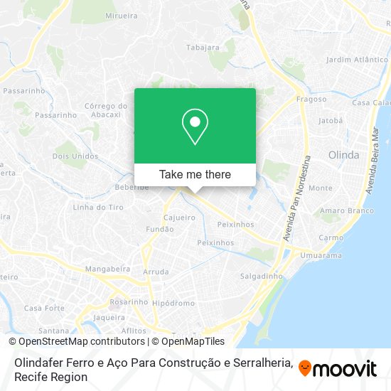 Mapa Olindafer Ferro e Aço Para Construção e Serralheria