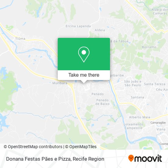 Mapa Donana Festas Pães e Pizza
