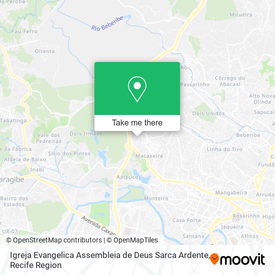 Igreja Evangelica Assembleia de Deus Sarca Ardente map