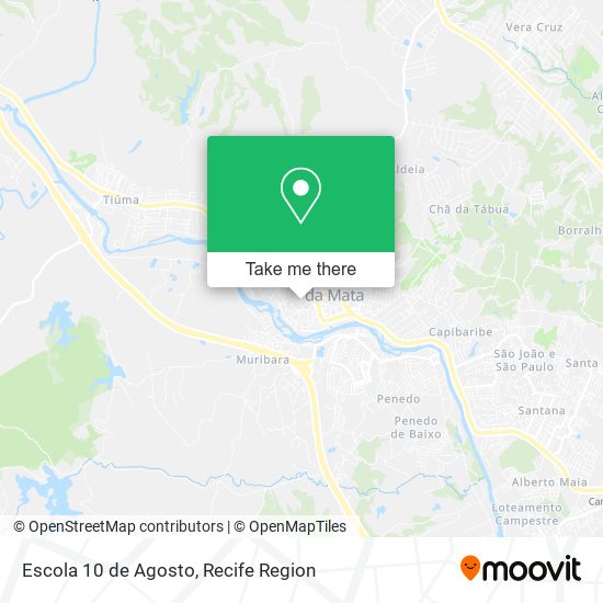 Escola 10 de Agosto map