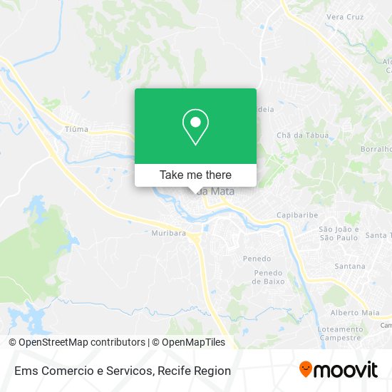 Mapa Ems Comercio e Servicos