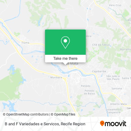 Mapa B and F Variedades e Servicos