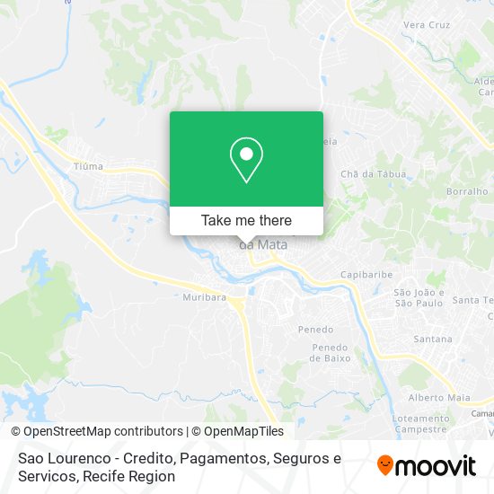 Sao Lourenco - Credito, Pagamentos, Seguros e Servicos map