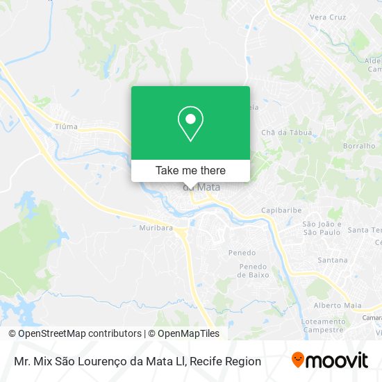 Mapa Mr. Mix São Lourenço da Mata Ll