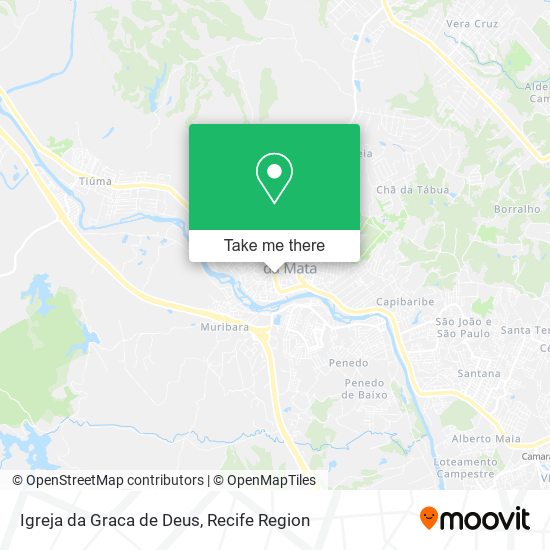 Mapa Igreja da Graca de Deus