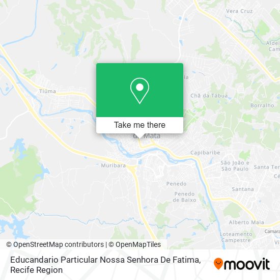 Mapa Educandario Particular Nossa Senhora De Fatima