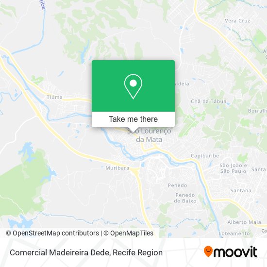 Comercial Madeireira Dede map