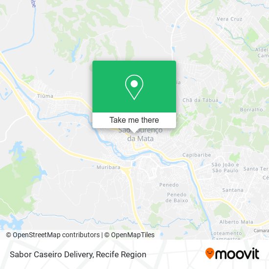 Sabor Caseiro Delivery map