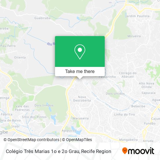 Colégio Três Marias 1o e 2o Grau map