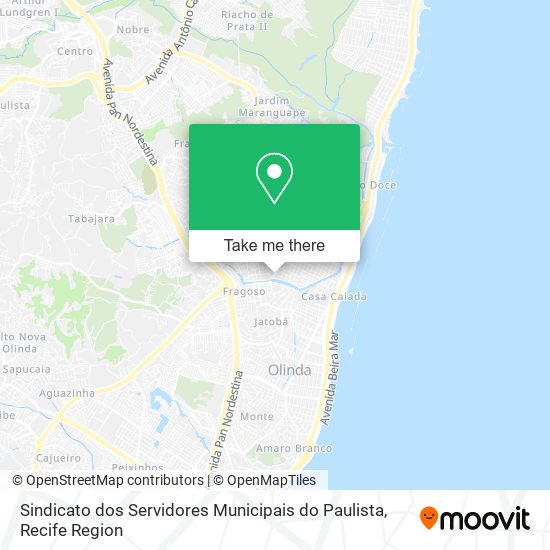 Mapa Sindicato dos Servidores Municipais do Paulista