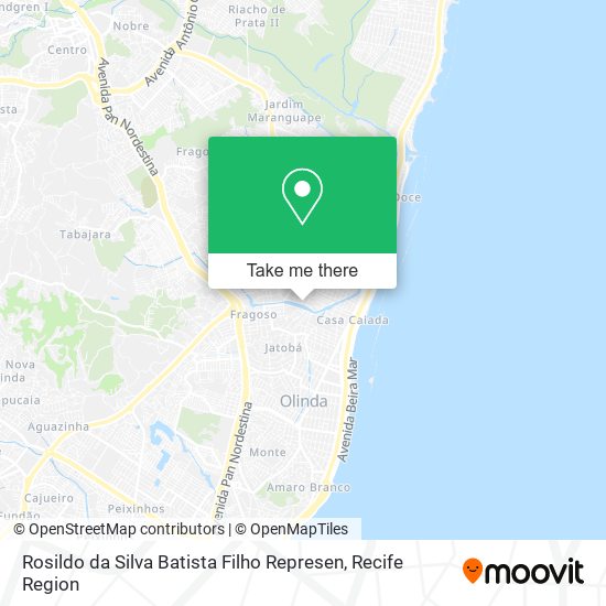 Rosildo da Silva Batista Filho Represen map