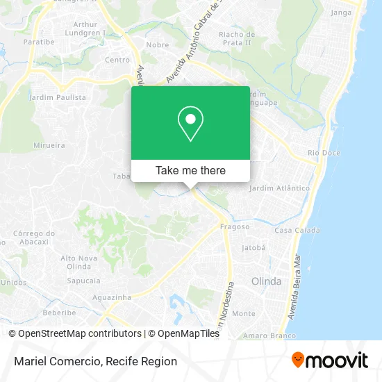 Mariel Comercio map