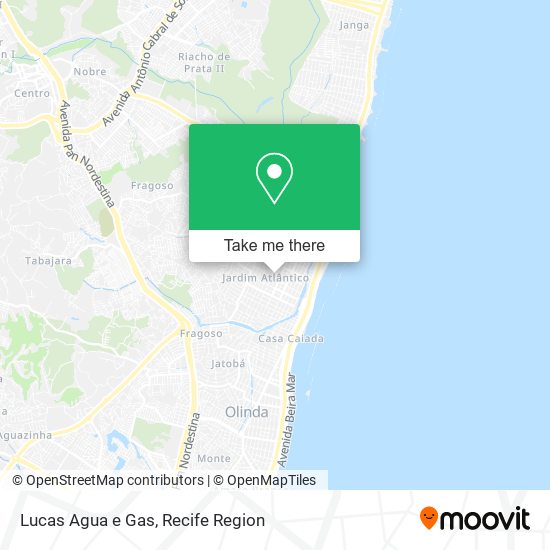 Lucas Agua e Gas map