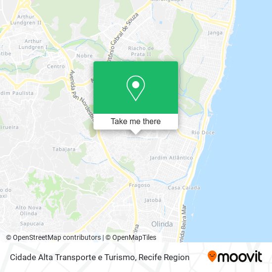 Cidade Alta Transporte e Turismo map