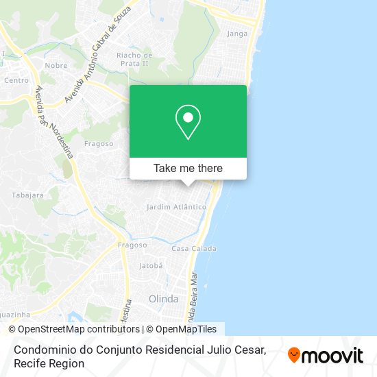 Mapa Condominio do Conjunto Residencial Julio Cesar