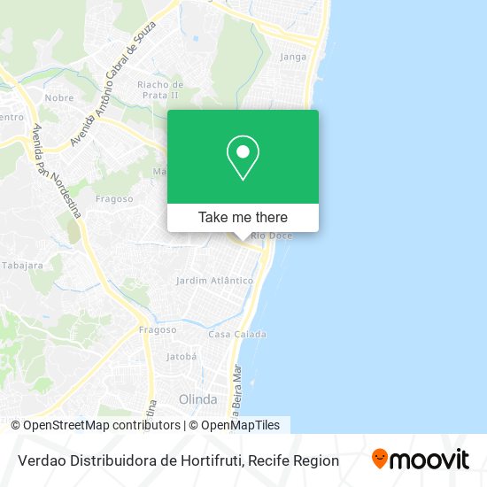 Verdao Distribuidora de Hortifruti map