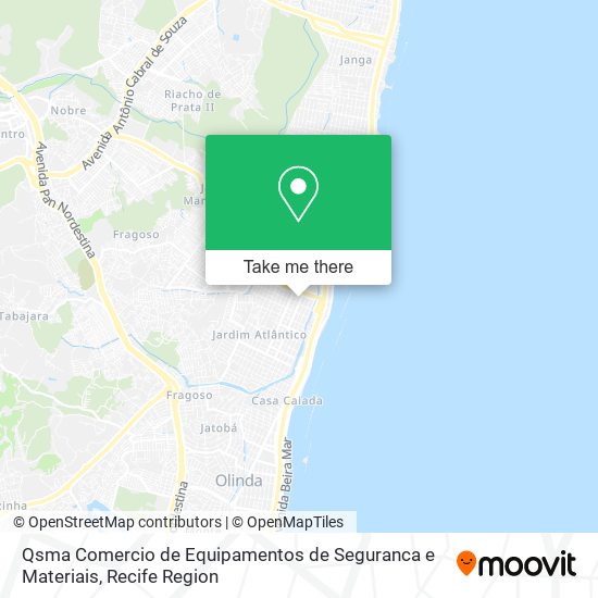 Qsma Comercio de Equipamentos de Seguranca e Materiais map